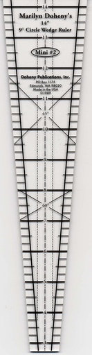 [CWR14] 9 Degree Wedge Ruler 14" x 2-3/4"