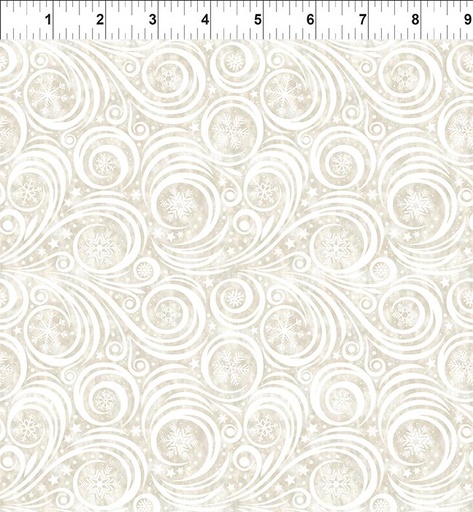 [10WS-1] Winter Solstice II - Snow Swirl - Cream