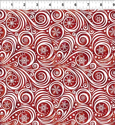 [10WS-2] Winter Solstice II - Snow Swirl - Red/White