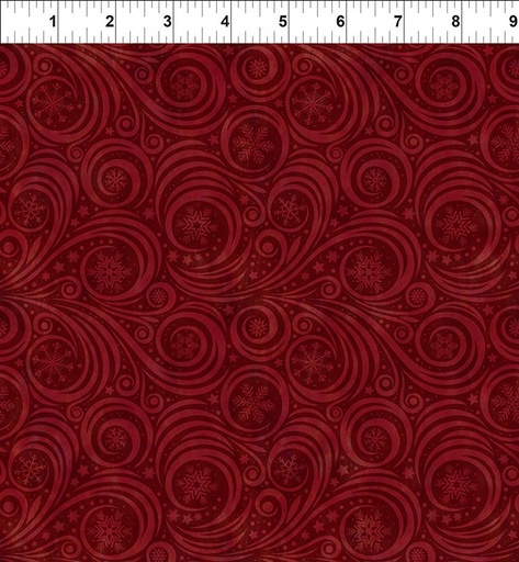 [10WS-4] Winter Solstice II - Snow Swirl - Red