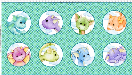 [2DF-1] Dragon Friends - Circle Panel - Multi