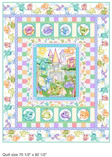 [DF-PCW] Dragon Friends Quilt Pattern