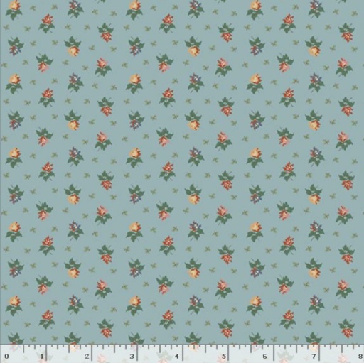 [R311550D] Floating Flower - Blue - Patchwork Potpourri