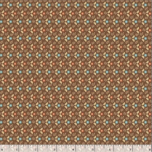 [R311552D] Dot Floret - Brown - Patchwork Potpourri