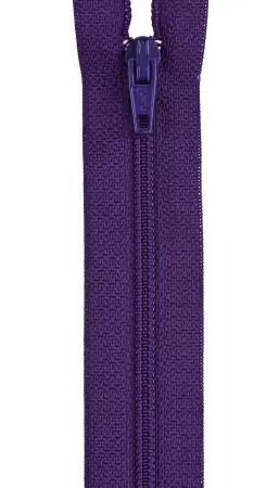 [F7212-098] 12" Coats & Clark Zipper - Purple