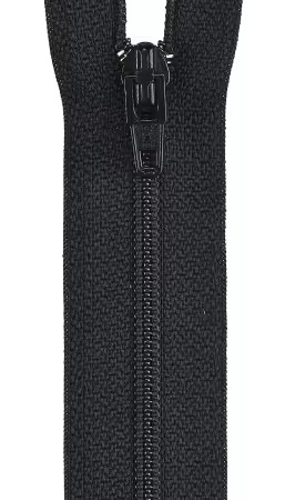 [F7212-BLK] 12" Coats & Clark Zipper - Black