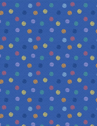 [3007-68582-454] Yarn Balls Blue