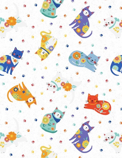 [3007-68580-147] Cat Toss White