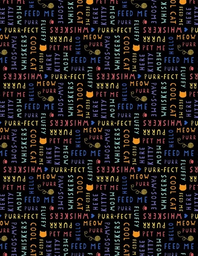 [3007-68583-934] Words all Over - Black