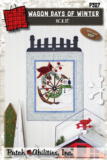 [P327] Wagon Days of Winter w/buttons