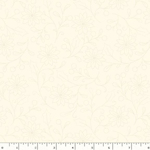 [R791440D CREAM] Dotted Floral - Make it Merry - Cream