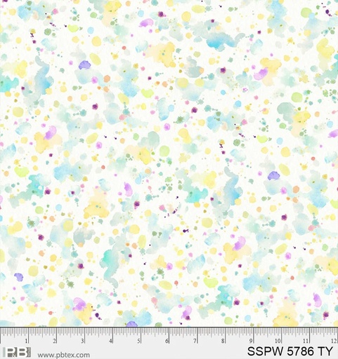 [SSPW5786TY-3Y] Sally’s Speckle 108” Paint Splatter - 3 Yard Precut