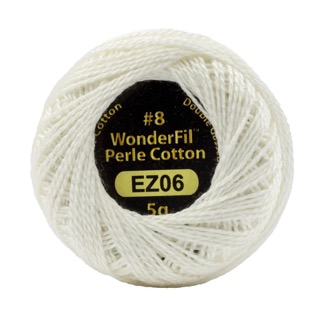[EZ06] Eleganza 8wt 5-Gram Solid Perle Cotton Ball 42yd First Snow