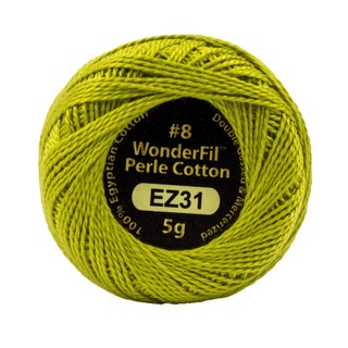 [EZ31] Eleganza 8wt 5-Gram Solid Perle Cotton Ball 42yd  Lemongrass