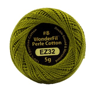 [EZ32] Eleganza 8wt 5-Gram Solid Perle Cotton Ball 42yd  Seagrass