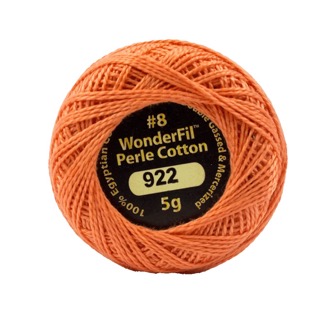 [EZ922] Eleganza 8wt 5-Gram Solid Perle Cotton Ball 42yd  Coral