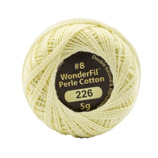 [EZ226] Eleganza 8wt 5-Gram Solid Perle Cotton Ball 42yd Dandelion Puff