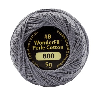 [EZ800] Eleganza 8wt 5-Gram Solid Perle Cotton Ball 42yd Brewing Storm