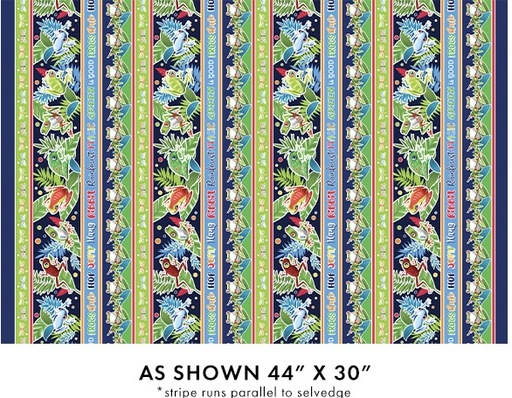 [14891G-99] Rainforest Glow Stripe Multi