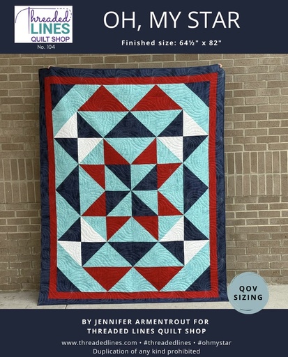 [QOV104] Oh My Star - a Quilts of Valor Pattern