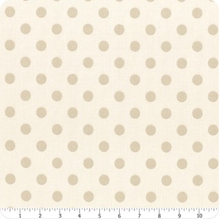 [A-1674-L] Quiltessential - Ivory Large Dot