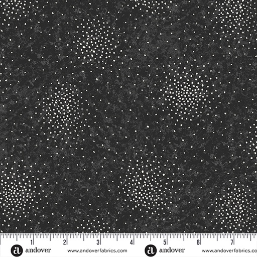 [A-903-K] Sunflower Meadow - Texture Dot Black