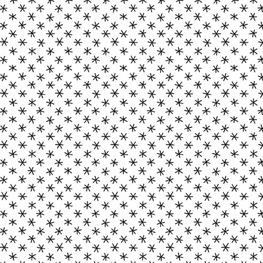 [CS-9684-L] Century Black on White Asterisks