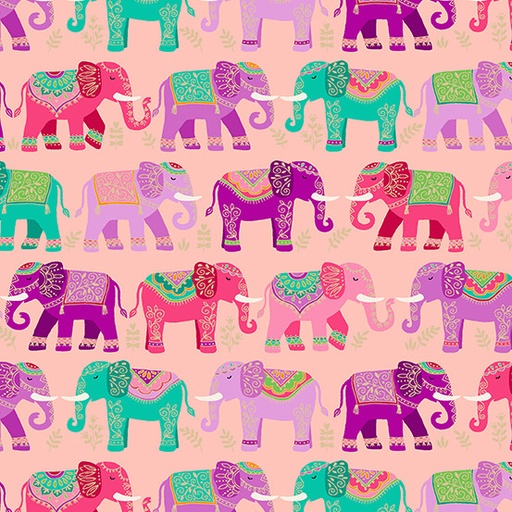 [TP-2562-P] Jaipur Elephants Pink