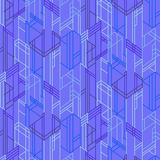 [CS-276-P] Century Prints Deco Glo Meander Huckleberry