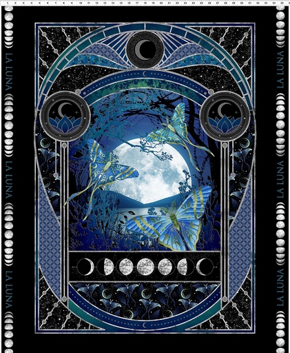 [1LL1M] La Luna - Large Panel Blue/Silver