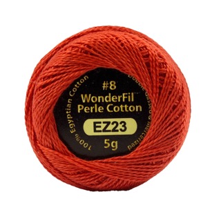 [EZ23] Eleganza 8wt 5-Gram Solid Perle Cotton Ball 42yd Racecar Red