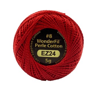 [EZ24] Eleganza 8wt 5-Gram Solid Perle Cotton Ball 42yd Fire Hydrant