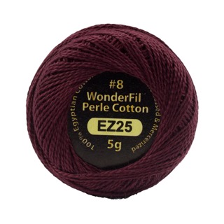 [EZ25] Eleganza 8wt 5-Gram Solid Perle Cotton Ball 42yd Rosewood