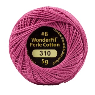 [EZ310] Eleganza 8wt 5-Gram Solid Perle Cotton Ball 42yd Pink Gloss