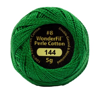 [EZ144] Eleganza 8wt 5-Gram Solid Perle Cotton Ball 42yd Emerald