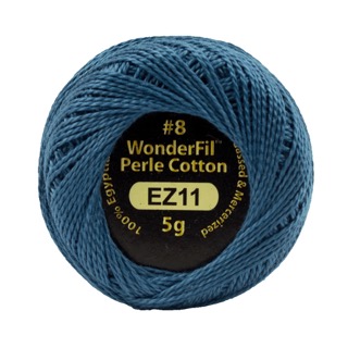 [EZ11] Eleganza 8wt 5-Gram Solid Perle Cotton Ball 42yd Battleship