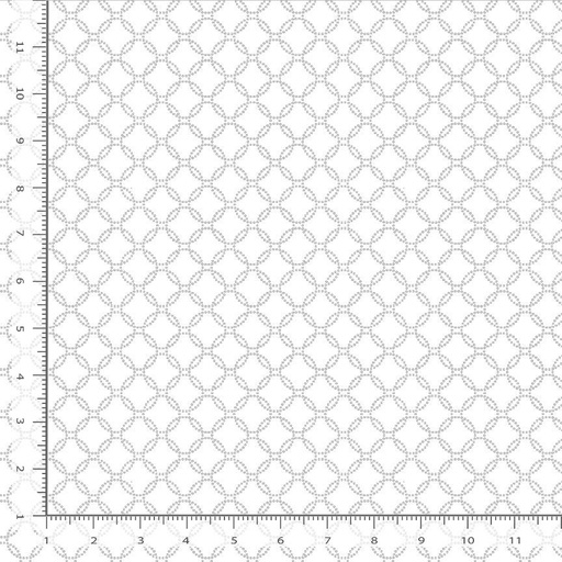 [HUE-C3104] Whiteout Basics Geo Dotted Circles
