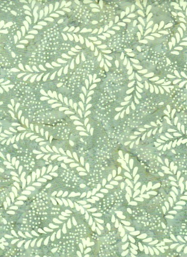[4230] Batik Remnants of Summer Foliage Green