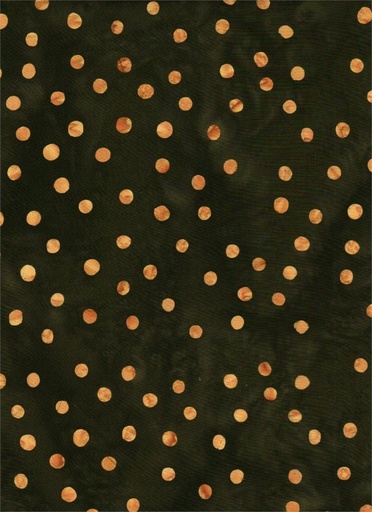[4521] Batik Serendipity Collection Black and Orange Dot