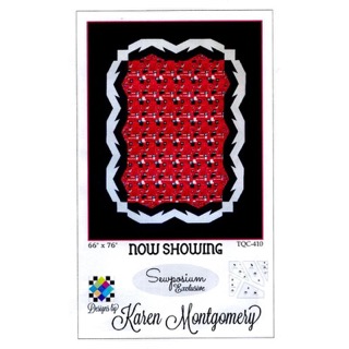 [TQC-410] Now Showing by Karen Montgomery Quilt Pattern 52" x 62"