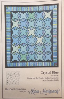 [TQC-405] Crystal Blue by Karen Montgomery Quilt Pattern 68" x 78"