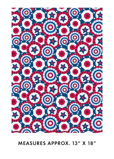 [15017W-99] Celebrate the USA Banner Celebration Multi 108" 3yd