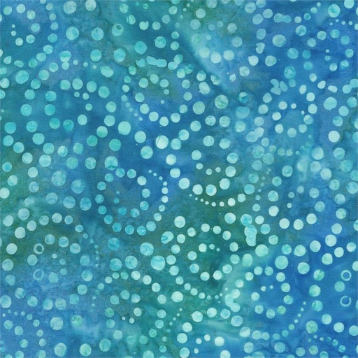 [5813] Batik Sun Catchers Dot Swirl Blue