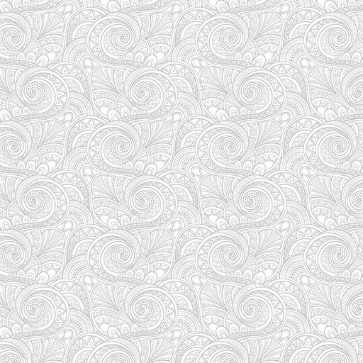 [HUE-C3788 WHITE] Whiteout Basics Geo Swirls