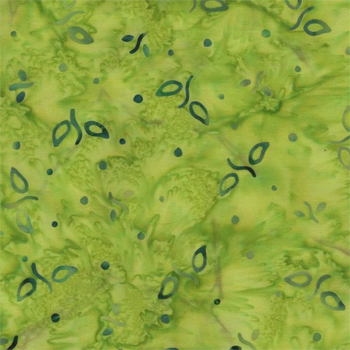 [6204] Wild for Wildflowers Batik Sprouts Green
