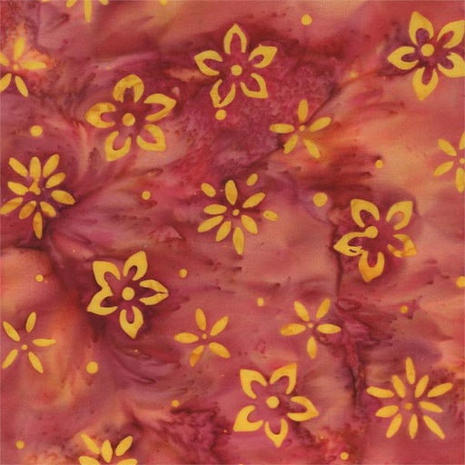 [6210] Wild for Wildflowers Batik Tiny Flowers Red