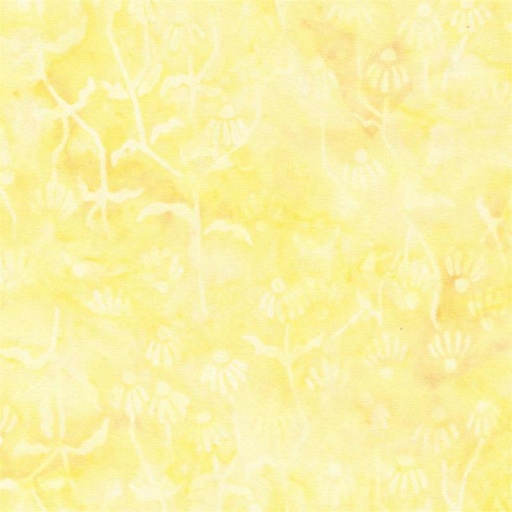 [6208] Wild for Wildflowers Batik Daisy Buds Yellow