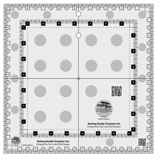 [CGRFLQD501] Creative Grids Batting Buddy Template Set