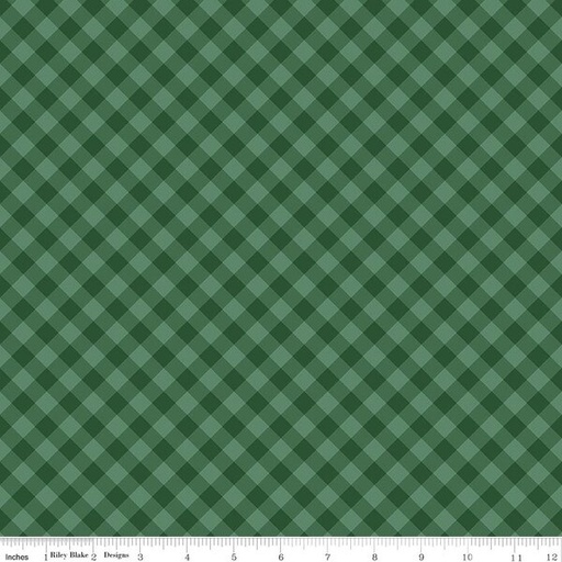 [C17824-FOREST] Christmas Time Plaid Forest