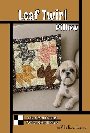 Leaf Twirl Pillow - Villa Rosa - Pattern